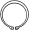 Кольцо стопорное наружное для вала, нормальное исполнение, форма А