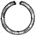 Кольцо стопорное пружинное наружное из проволоки, форма А для валов