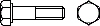 Болт с шестигранной головкой с метрической мелкой и супермелкой резьбой, неполная резьба